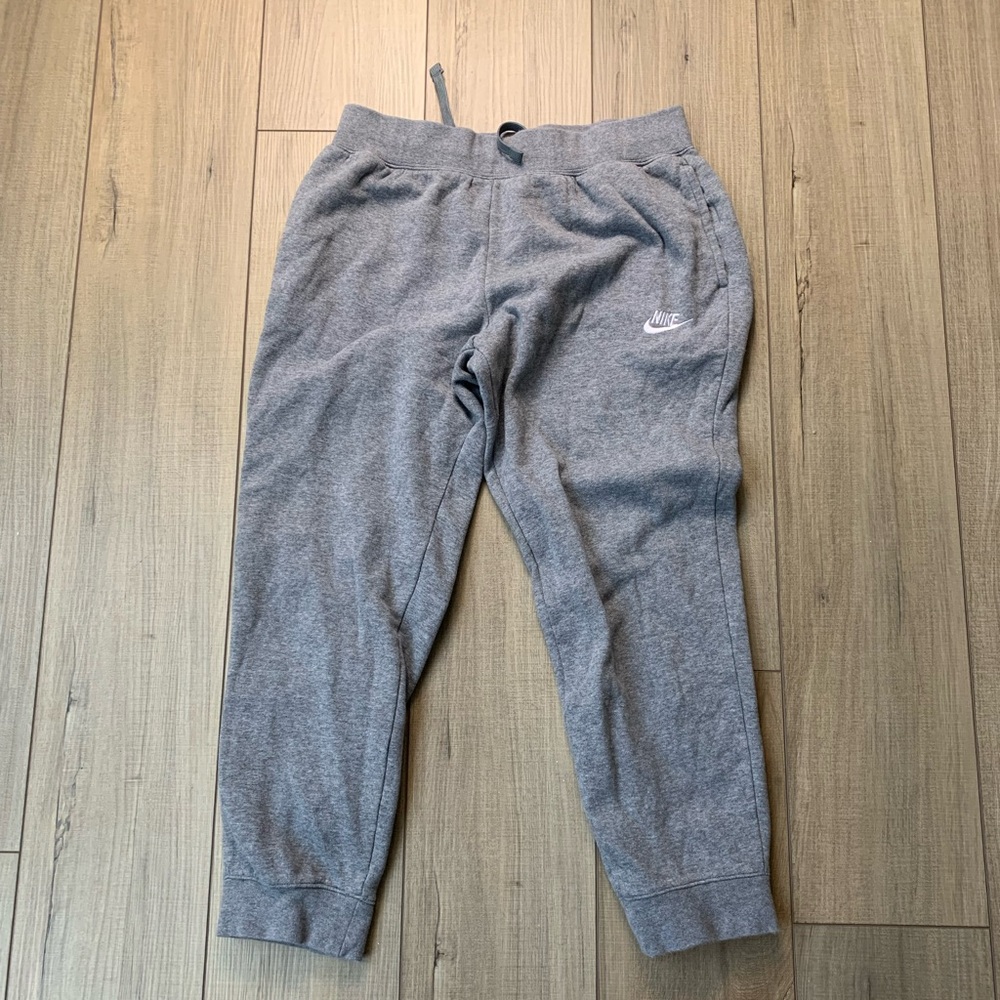 Nike Kids' Gray Fleece Jogger Pants